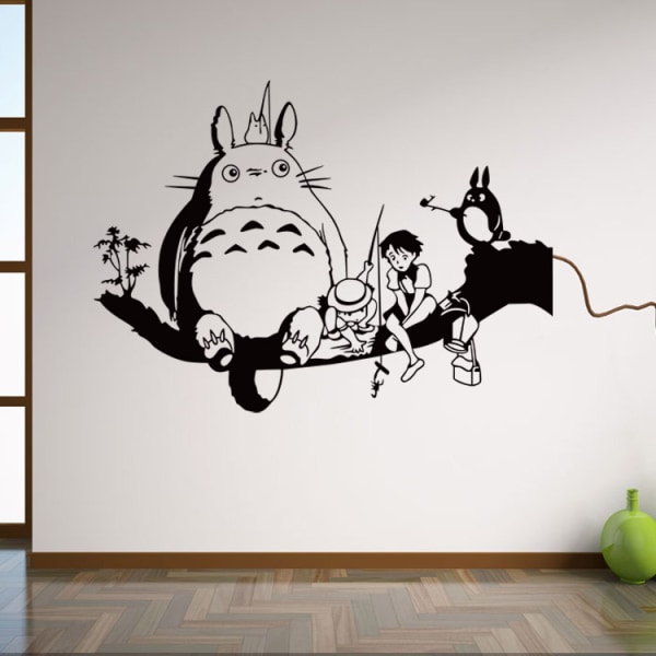 Söt tecknad Totoro Action Figur Väggdekal För Barnrum Dekoration Betterlifefg