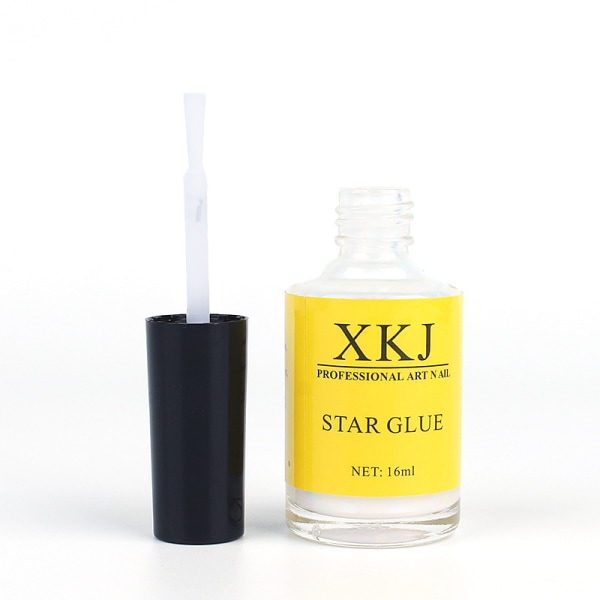 Per 15 ml genomskinligt stjärnlim för nagelfolie självhäftande klistermärke Transferpapper dekoration Naglar tips Pro Nail Art Salon Verktyg Sunmostar