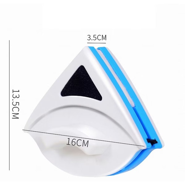 Magnetisk fönsterputs, Oi-FRIS dubbelsidig fönsterputsborste, dubbelsidig magnetisk fönsterputs för 3-8 mm glasfönster