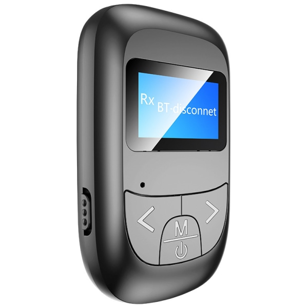 T14 2 i 1 Bluetooth-kompatibel 5.0 LCD-skärm Ljudmottagare Sändaradapter för bil Betterlifefg
