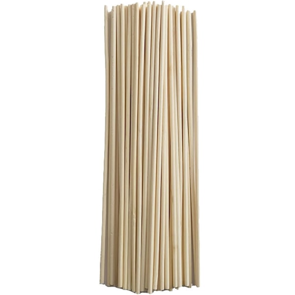 Set med 100 bambupinnar för växter, bambu, 3 mm x 20 cm, beige