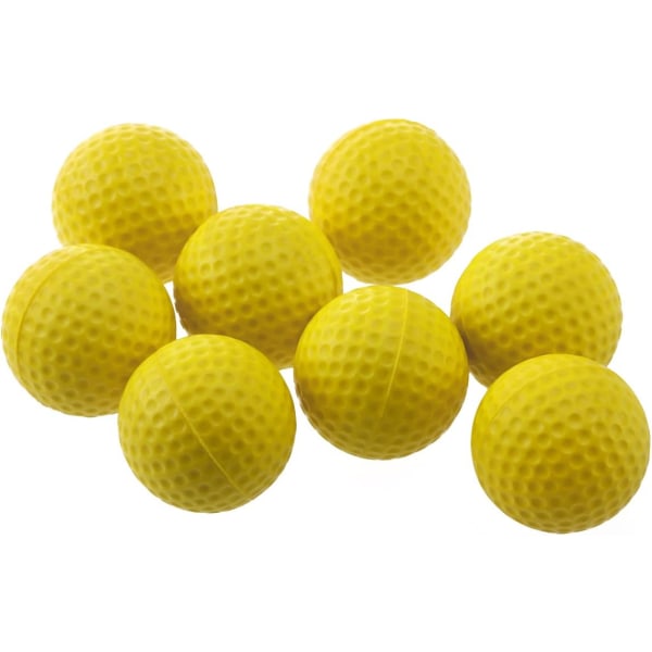 12-pack golfträningsbollar, mjukt elastiskt skum golfsvingträningshjälp, hemmakontor inomhus utomhus, gul färg, -Versailles