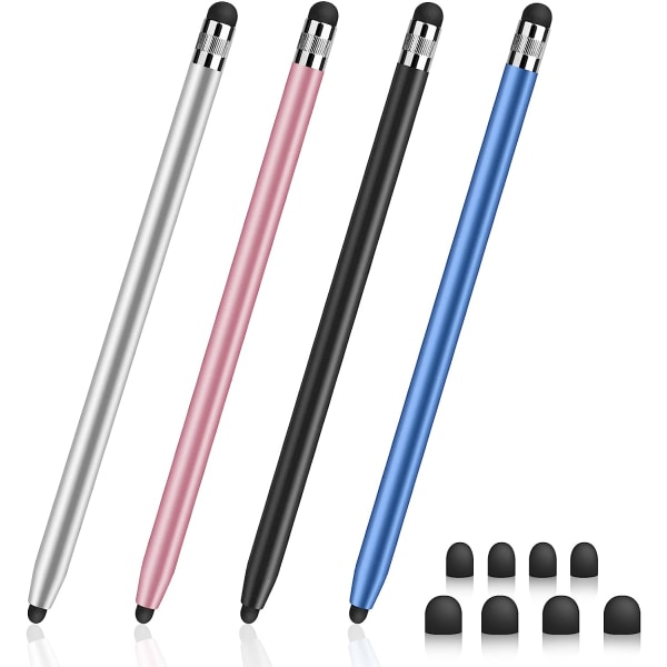 Stylus för pekskärmar, 4-pack Stylus-pennor med hög känslighet och kapacitiv precision för iPhone