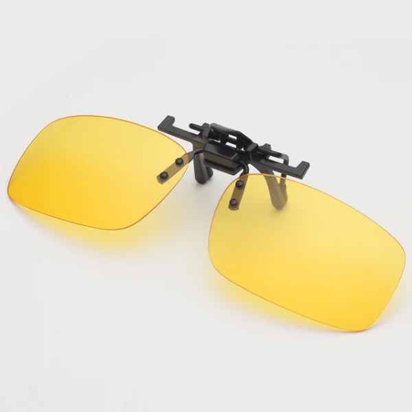 Fiskeglasögon Solglasögon Anti-UV Flip Up Metal Clip Båglös För män Kvinnor Förare Night Vision Goggles Receptglasögon,gul Betterlifefg