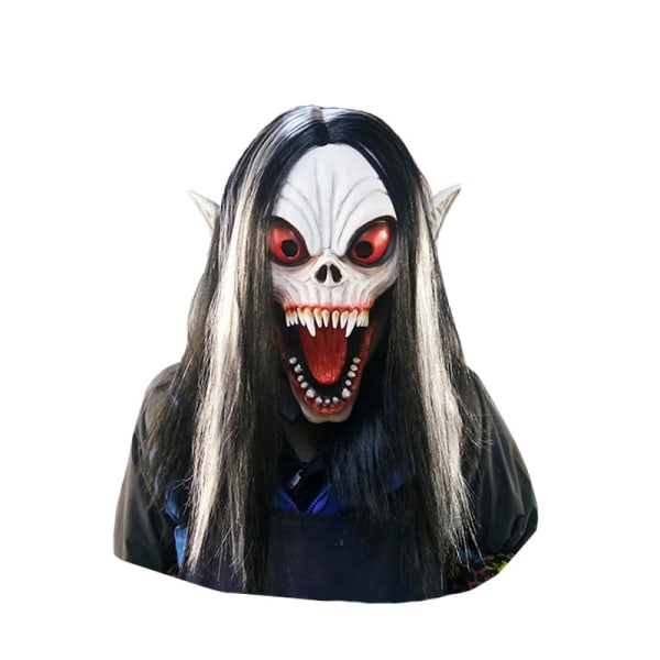 Cosplay Ghost Horror Halloween Dress Up Huvudbonader Morbius Bust Mask Halloween Skrämmande latexmask Spökhusrekvisita Trick or Treat Sunmostar