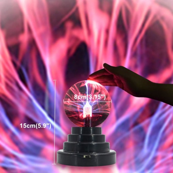 Lumière de Boule de Plasma, Lumière Boule de Plasma, Boule Magique Lamp, Boule  Plasma, Lampe Plasma, pour Cadeaux De Noël