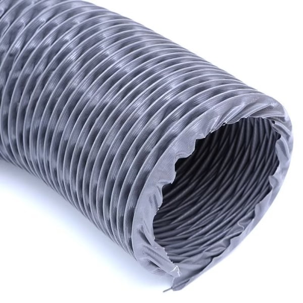 PVC-avgasslang för luftutsug, luftkonditionering, torktumlare (ø100 mm _x_ 6 m längd, grå), Yeurié Sunmostar