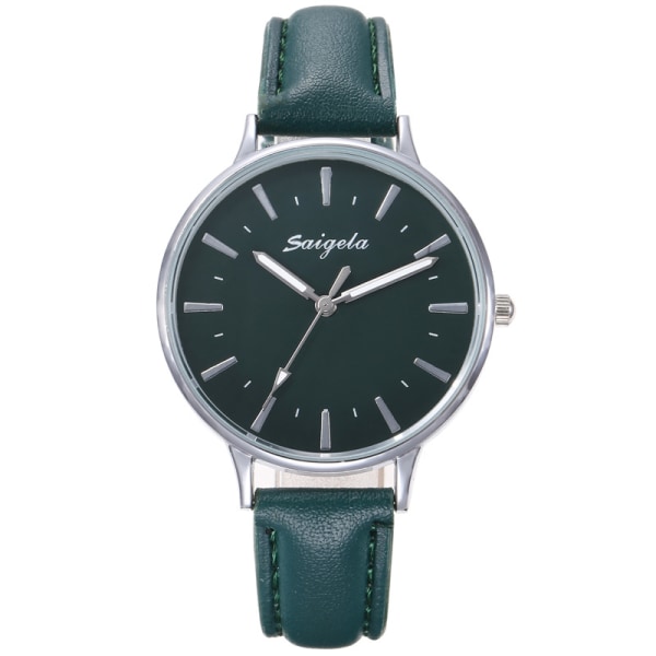 Enkel temperament watch watch bälte mode retro dam quartz watch, grön Sunmostar