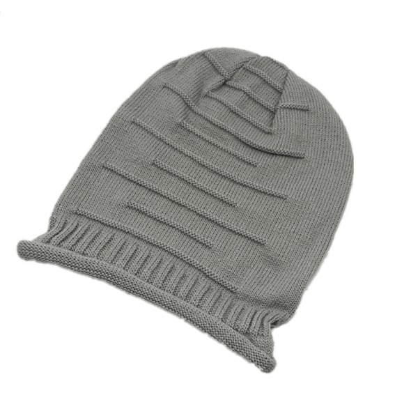 Skydda dig själv från den kalla vintern med denna snygga överdimensionerade slöhatt (grå)
