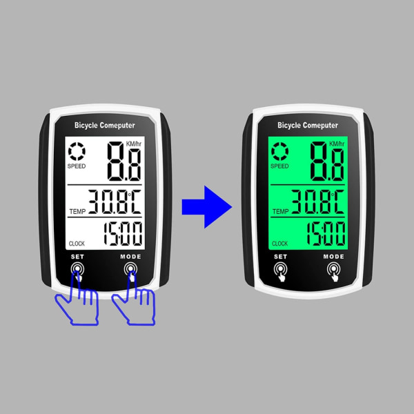 Counter GPS cykeldator vattentät IP67