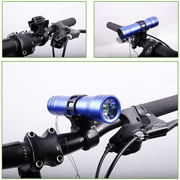 360 graders cykel ficklampshållare Cykel Cykel Rack Cykelhållare för LED Ficklampa Torch Clip Clamp Cykel, MTB，