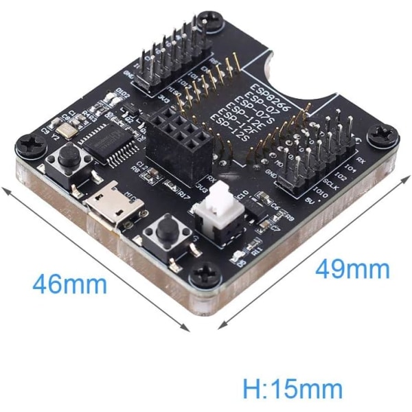 ESP8266 Development Board Modul Test Burning Fixture Board för ESP-01/01S/12E/12F/12S/18T ESP826 Sunmostar Development