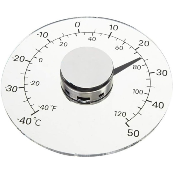 Hushållstransparent självhäftande vattentät termometersticka på fönstertermometer regnmätare