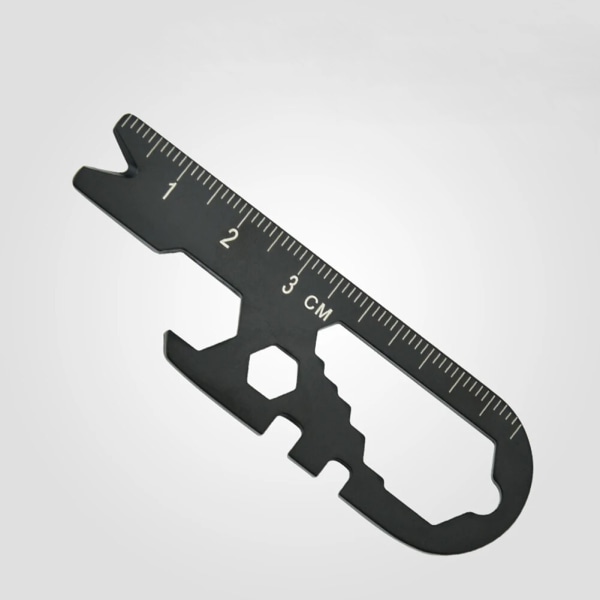 Utomhusverktyg Stålficka EDC Gear Multi Tool Nyckelring Nyckelring Bänd kofot Flasköppnare Skiftnyckel Skruvmejsel Gadget Tool Sunmostar