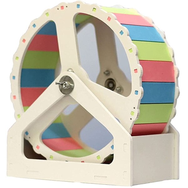 Hamsterhjul, Trä/Plast, 20 x 11,7 x 23 cm, Flerfärgad