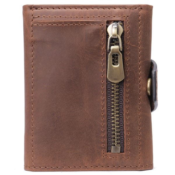 Plånbok Modern Slim Plånbok Utan Myntficka Plånbok Kreditkortshållare i äkta läder Sunmostar