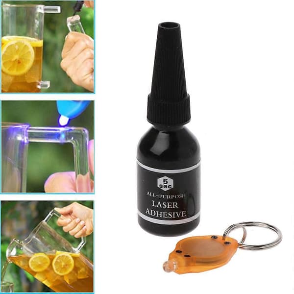 UV-härdande lim med UV-lampa för glaslimning, hantverk och skuggfritt lim