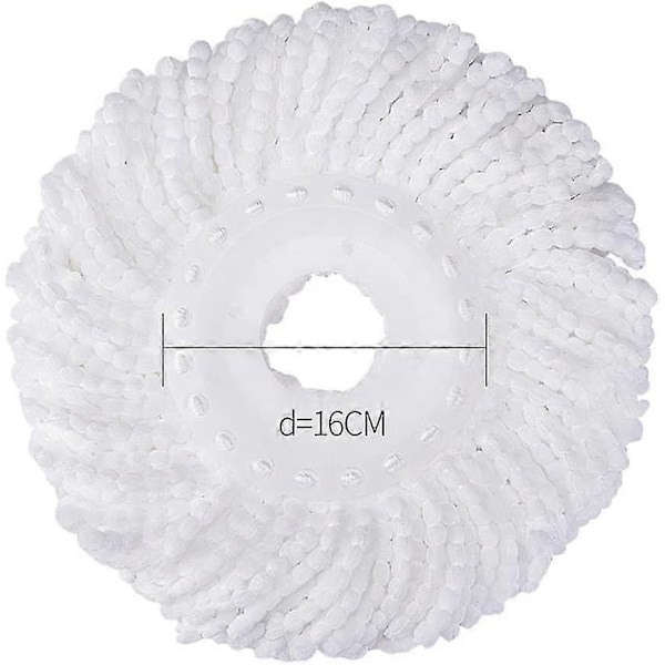 3-pakning orkan-spinnmopp erstatningshoder Mopphode erstatning Mopphode erstatning - 3 stk hvit