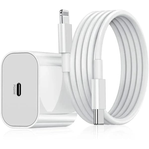 iPhone hurtigoplader — USB-C PD 20W (2 meter)