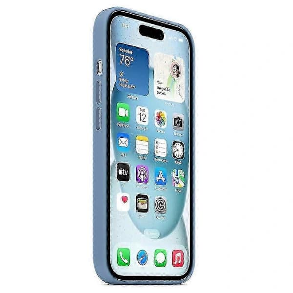 MagSafe-kompatibelt flydende silikone bagcover til iPhone 15 [Pop-up Animation] – Xiaomi (Blå)