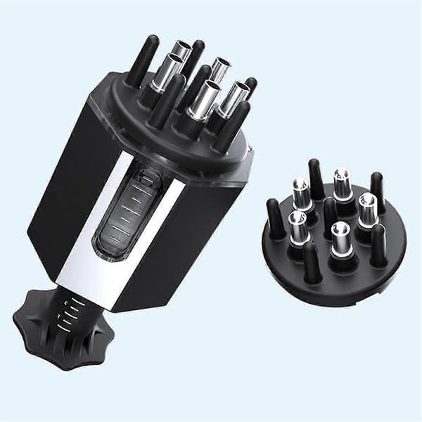 2-i-1 Hårbottenapplikator Oljestyrande Kam Hårväxtserum Massager, B