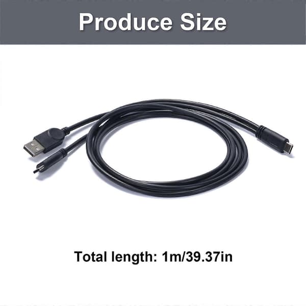 USB C til USB C+USB OTG-adapter og opladerkabel USB Live Streaming opladerkabel med IC til smartphones tablets