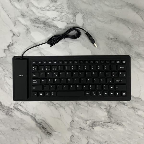 Mini kablet USB-tastatur 84 taster vandtæt til pc-stationær bærbar computer