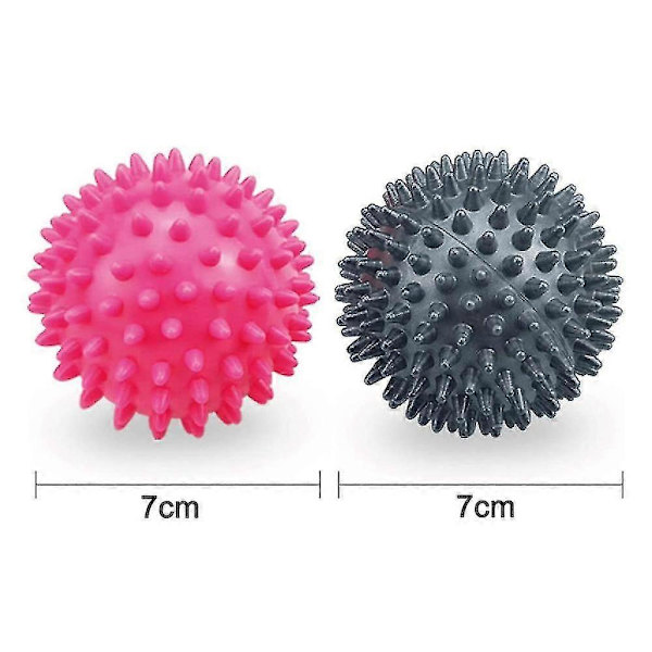 Set med 2 igelkottbollar med knoppar, igelkottboll massageboll