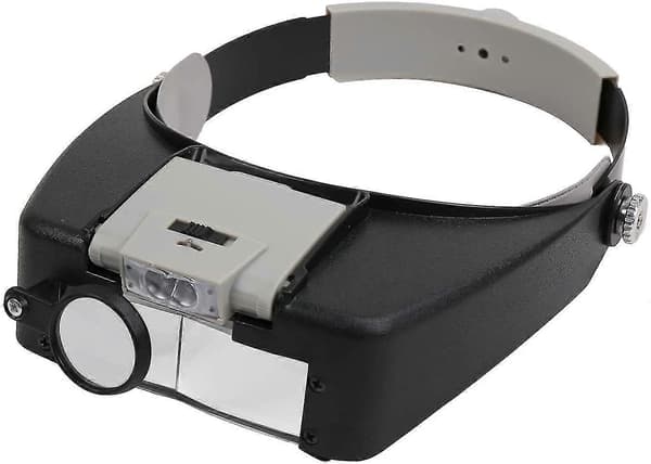 Hodebåndforstørrer LED-hodelykt Juvelerlupe 1,5x 3 X 8,5x 10x