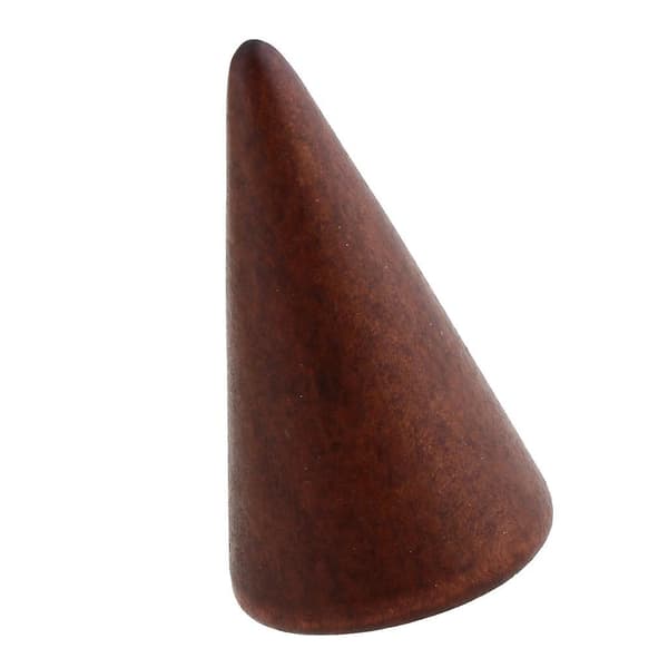 Træ kegleformet ring armbånd smykker display stand holder display M-5cm