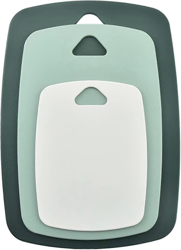 3-pack Plastskärbrädor Flexibel Skärbräda Professionell Skärbräda
