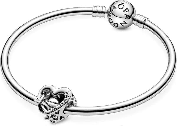 Handpärlat Löst Pärlhjärta Infinity Armband Berlock