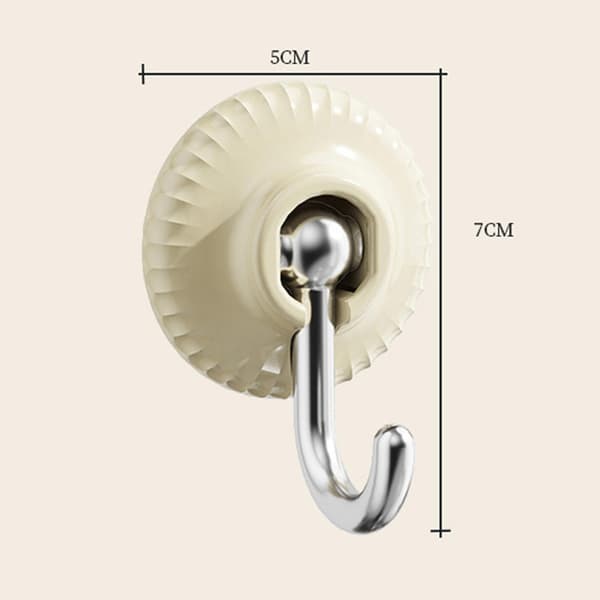 Sömlösa kläder Stansfria krokar Slitstark hålfri installation Väskhållare för sovrum Hem Cream White