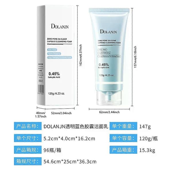 0,45 % salisylsyre fuktighetsgivende rensemousse - Zero Pore SA Clearcapsule rensemousse