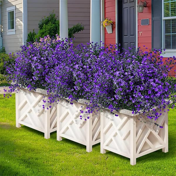 Violetit tekokasvit, tekokukat, sopivat ulkokäyttöön, säänkestävät