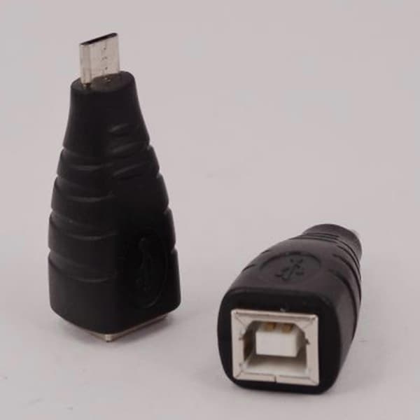 Micros USB til USB B hun-konverteringsadapter 5-bens hanstik til dataoverførsel og opladningskabelkonvertere