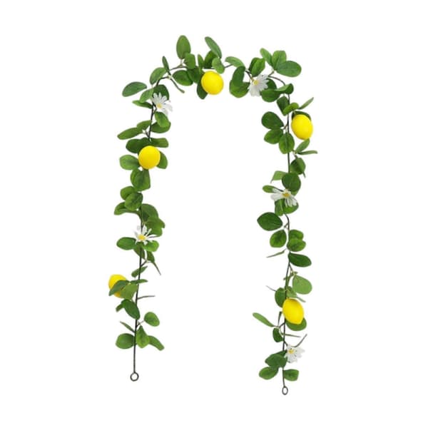 3x Kunstig Sitronkrans med Blomster Jubileumskappe