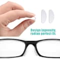 Näsdukar för glasögon silikon transparent 5 par (19 mm)