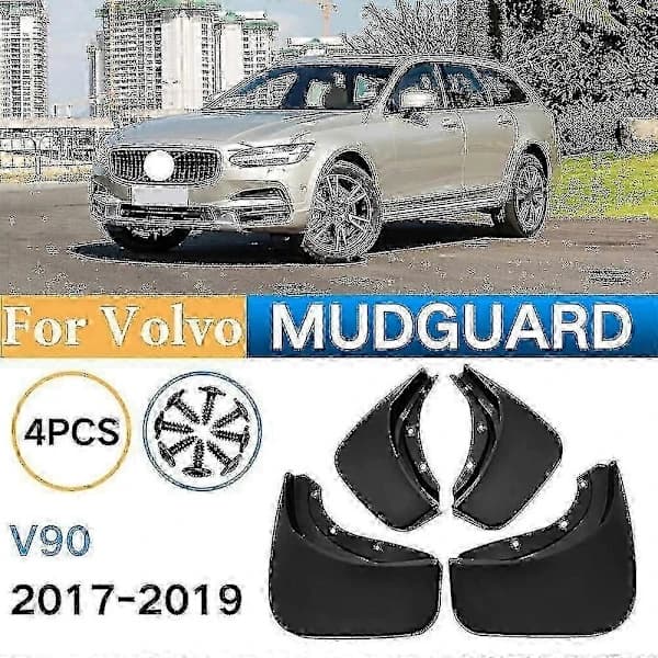 Stänkskärmar Volvo V90 2017-2019 Stänkskydd Stänklappar Stänkskärmar Biltillbehör Fram Bak 4st