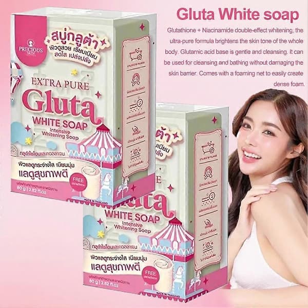 Extra Pure Gluta White Tvål Kroppsvård Kroppstvätt Glutation Komfort Hud
