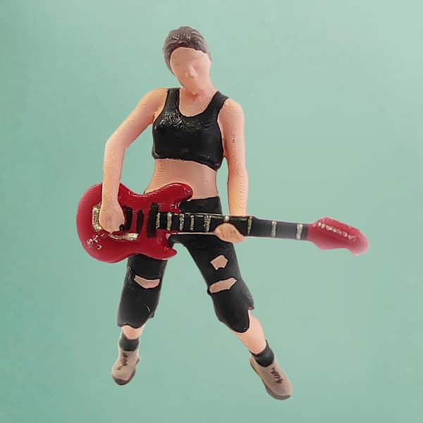 1/64 Mini Tiny Singer People Bygging Sandbord Scenery Modell Tilbehør