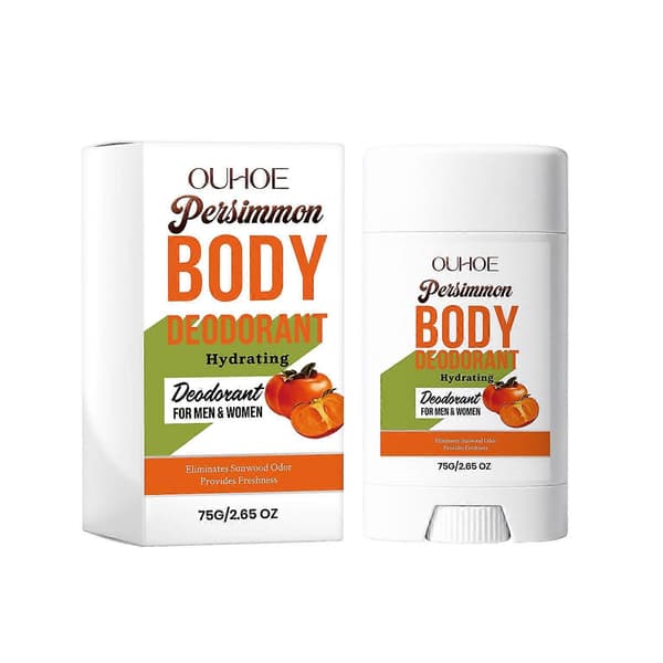 Kaki Kroppsdeodorantstick (75g), Långvarig Fräschör, Mild & Icke-klibbig, Unisex Antiperspirant för Daglig Vård 2PCS