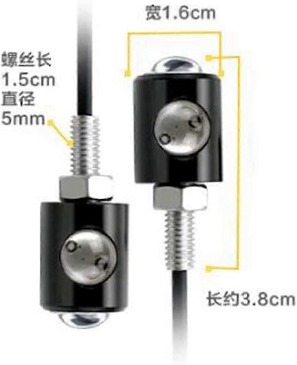 Dc-12v Motorsykkel Mini Gule Blinklys 2-pakning