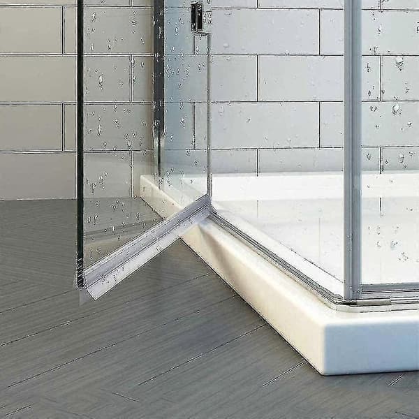 2 st 900 mm duschdörrstätning - Rak/böjd glas, 46 mm, Max spelrum 20 mm