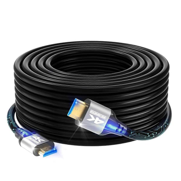 4K HDMI -kaapeli 15 m, nopea HDMI 2.0 -johto, tuki