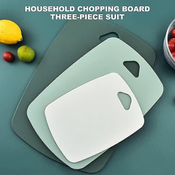 3-pack Plastskärbrädor Flexibel Skärbräda Professionell Skärbräda