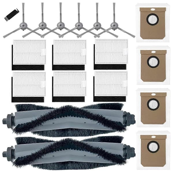 Til Clean L60 / L60 Hybrid / L50 Robotstøvsuger Hovedsidebørste Hepa Filter Støvposer Tilbehør