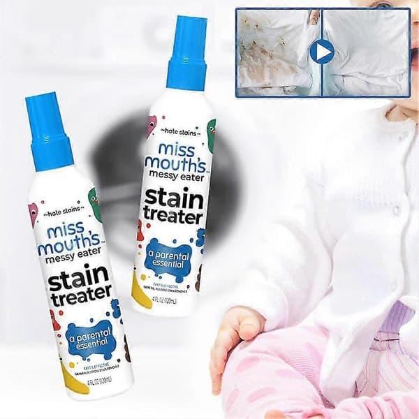 Tekstilflekkfjerner for flekker på klær Konsentrert babyflekkfjerner for tepper 2pcs