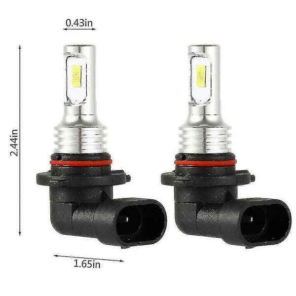 9005 Hb3 LED-frontlyspærersett Høylys 35w 4000lm 6000k Hvit