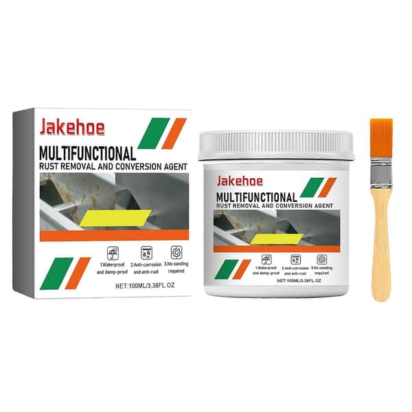 Multifunksjonelt rustfjernings- og konverteringsmiddel, rustbeskyttelse og rustfjerningsgrunning for takplater av farget stål White